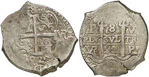 1692. Carlos II. Potosí. VR. 8 reales. ... 