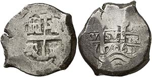 1706. Felipe V. Potosí. Y. 8 reales. (Cal. ... 