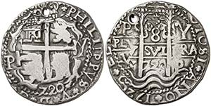 1720. Felipe V. Potosí. Y. 8 reales. (Cal. ... 