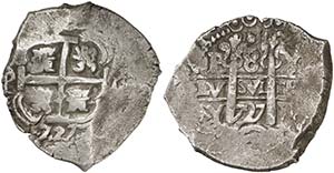 1727. Felipe V. Potosí. Y. 8 reales. (Cal. ... 
