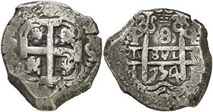 1754. Fernando VI. Potosí. q. 8 reales. ... 
