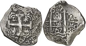 1767. Carlos III. Potosí. V. 8 reales. ... 