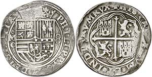 s/d. Felipe II. México. O. 8 reales. (Cal. ... 