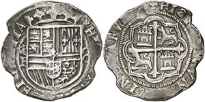 s/d. Felipe II. México. F. 8 reales. (Cal. ... 