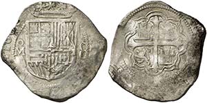 1608. Felipe III. México. A. 8 reales. ... 