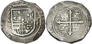 ¿(161)0?. Felipe III. México. F. 8 reales. ... 