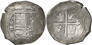 1610. Felipe III. México. F. 8 reales. ... 