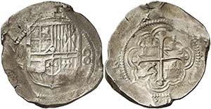 1611/0. Felipe III. México. F. 8 reales. ... 