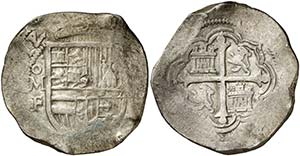 1612/1. Felipe III. México. F. 8 reales. ... 