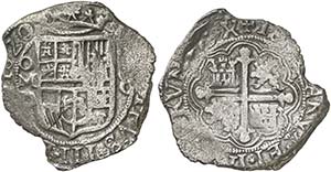1620. Felipe III. México. D. 8 reales. ... 