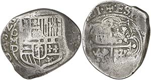 1621/0. Felipe III. México. D. 8 reales. ... 