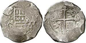 1621. Felipe IV. México. D. 8 reales. (Cal. ... 