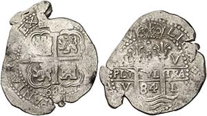 1684. Carlos II. Lima. V. 8 reales. (Cal. ... 