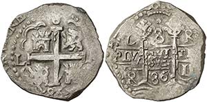 1686. Carlos II. Lima. R. 8 reales. (Cal. ... 