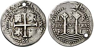 1686. Carlos II. Lima. R. 8 reales. (Cal. ... 