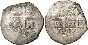 1689. Carlos II. Lima. V. 8 reales. (Cal. ... 