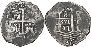 1691. Carlos II. Lima. R. 8 reales. (Cal. ... 