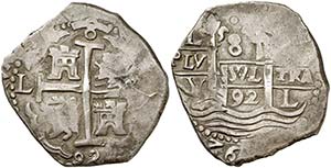 1692. Carlos II. Lima. V. 8 reales. (Cal. ... 