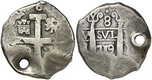 1719. Felipe V. Lima. (M). 8 reales. (Cal. ... 