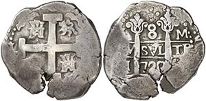 1720. Felipe V. Lima. M. 8 reales. (Cal. ... 