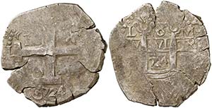 1724. Felipe V. Lima. M. 8 reales. (Cal. ... 