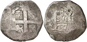 1737. Felipe V. Lima. N. 8 reales. (Cal. ... 