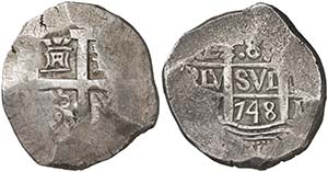 1748. Fernando VI. Lima. V. 8 reales. (Cal. ... 