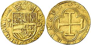 s/d. Felipe II. Segovia. D. 2 escudos. (Cal. ... 