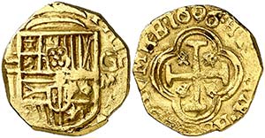 1606/593. Felipe III. Granada. M. 2 escudos. ... 