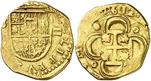 1612. Felipe III. Sevilla. (D). 2 escudos. ... 