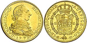 1772. Carlos III. Madrid. PJ. 2 escudos. ... 