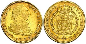 1773. Carlos III. Madrid. PJ. 2 escudos. ... 