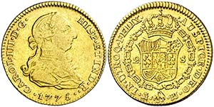 1775/2. Carlos III. Madrid. PJ. 2 escudos. ... 
