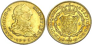 1775/4. Carlos III. Madrid. PJ. 2 escudos. ... 