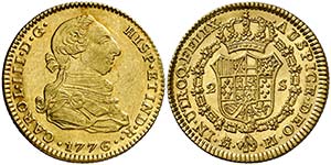 1776/5. Carlos III. Madrid. PJ. 2 escudos. ... 