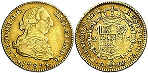 1787. Carlos III. Madrid. DV/JD. 2 escudos. ... 
