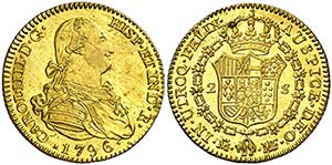 1796. Carlos IV. Madrid. MF. 2 escudos. ... 