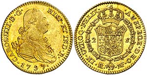 1797. Carlos IV. Madrid. MF. 2 escudos. ... 