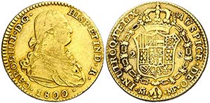1800/780. Carlos IV. Madrid. MF. 2 escudos. ... 
