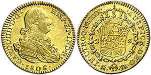 1806. Carlos IV. Madrid. FA/MF. 2 escudos. ... 