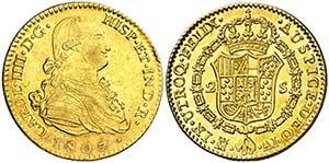 1807/6. Carlos IV. Madrid. AI. 2 escudos. ... 