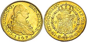 1807. Carlos IV. Madrid. FA. 2 escudos. ... 