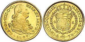 1807. Carlos IV. México. TH. 2 escudos. ... 