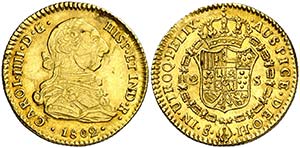 1802. Carlos IV. Santiago. JJ. 2 escudos. ... 