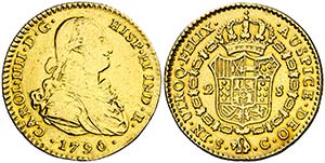 1790. Carlos IV. Sevilla. C. 2 escudos. ... 