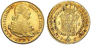 1791. Carlos IV. Sevilla. C. 2 escudos. ... 