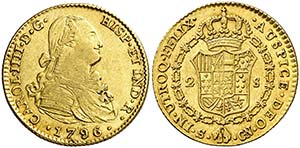 1796. Carlos IV. Sevilla. CN. 2 escudos. ... 