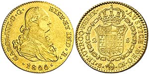 1800/799. Carlos IV. Sevilla. CN. 2 escudos. ... 
