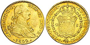 1802. Carlos IV. Sevilla. CN. 2 escudos. ... 
