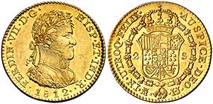 1812. Fernando VII. Madrid. IJ. 2 escudos. ... 